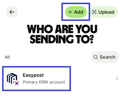 Wise payment step 3